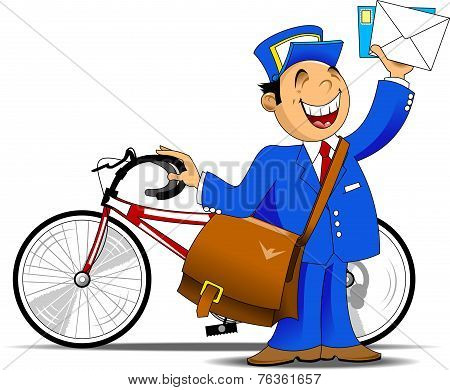 Postman And Bicycle