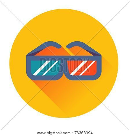 Cinema glasses icon