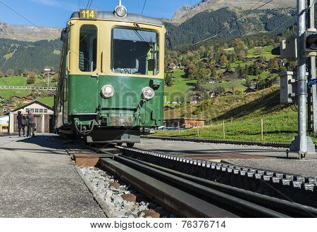 Train And Rack-railway In Grindelwald