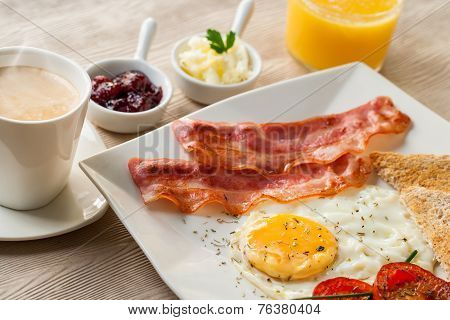 Detail Of Continental Breakfast.