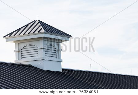 Cupola On Metal Roof Of Pier
