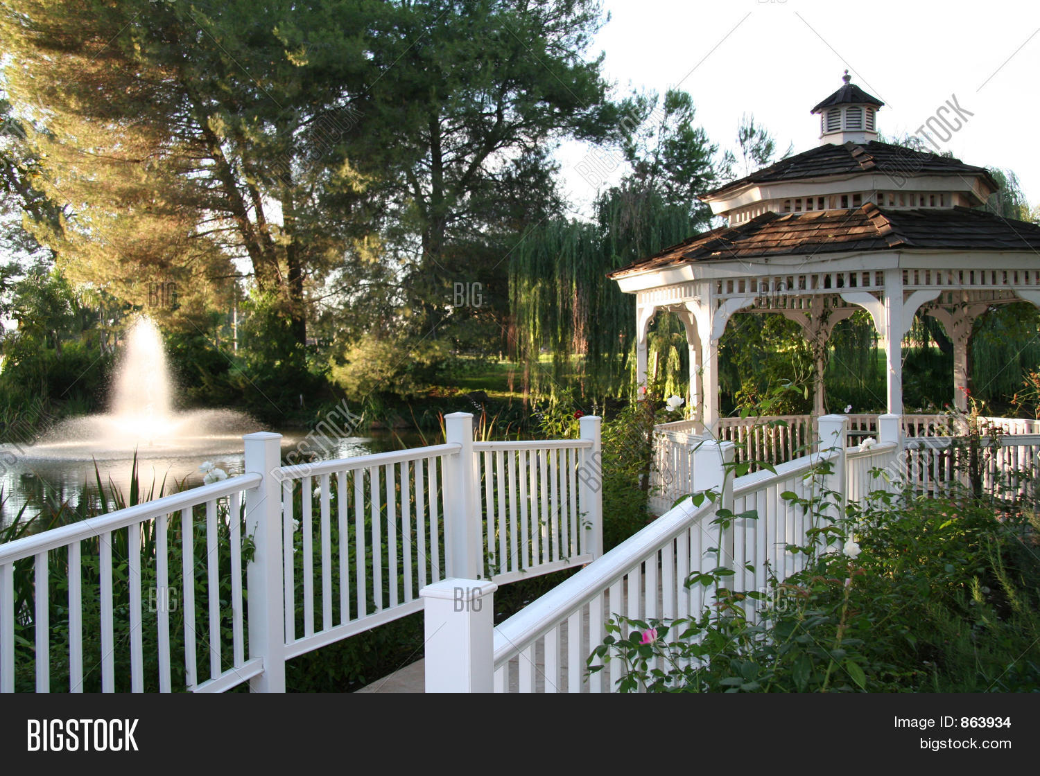 Gazebo Waterfall Image & Photo (Free Trial) Bigstock