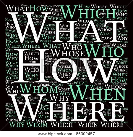Questions Word Cloud