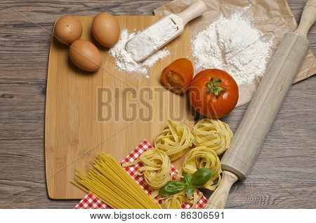 Pasta And Ingredients For Pasta