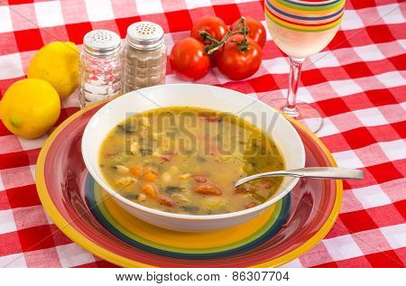 White Wine And Chicken Soup