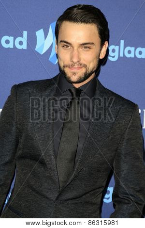 LOS ANGELES - MAR 21:  Jack Falahee at the 26th Annual GLAAD Media Awards at the Beverly Hilton Hotel on March 21, 2015 in Beverly Hills, CA