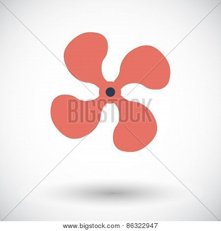 Fan single icon.