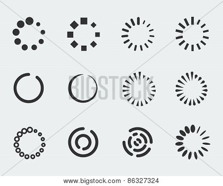 Loading Indicators Vector Icon Set