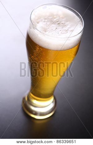Tall Glass Of Light Beer