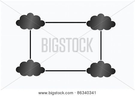 Four black Clouds