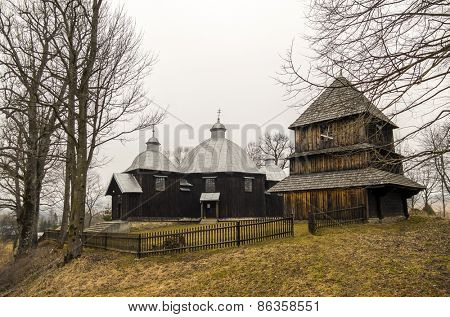 Former Greek catholic church (1863) in Michniowiec, within Bieszczady County, Subcarpathian Voivodeship, Poland