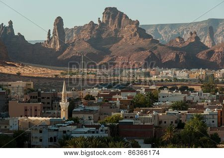 Overlooking The City Of Al Ula, Saudi Arabia