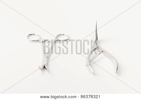 Medical Instruments Isolated On A White Background