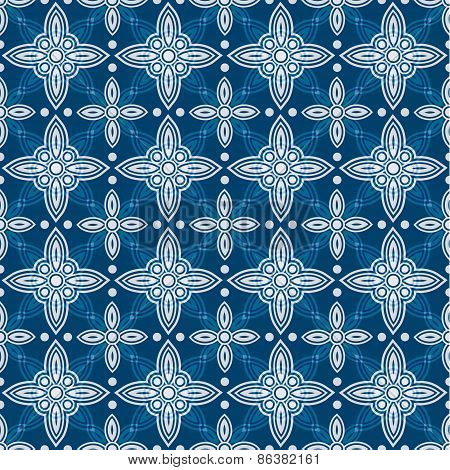 Blue and white delft pattern