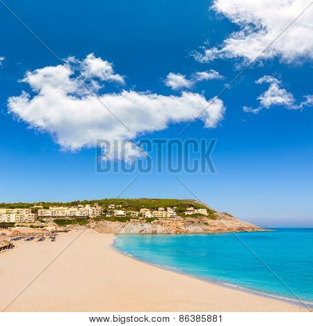 Majorca Cala Mesquida beach in Mallorca Balearic Islands of Spain