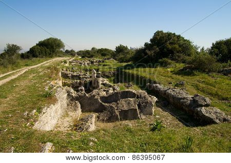 Islamic Archaeologic Ruins In Palmela