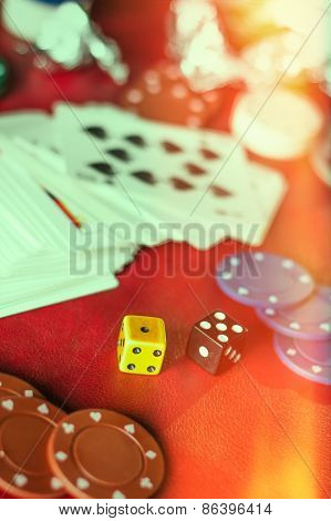 Gambling Background Dice