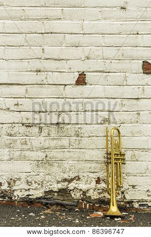 Old Trumpet Brick Wall