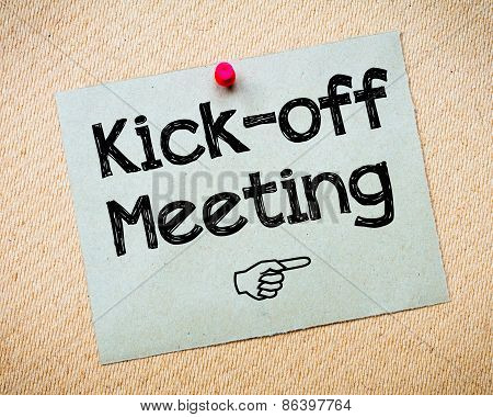 Kick-off Meeting