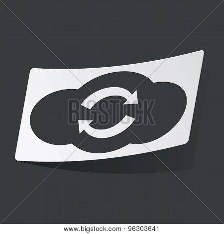 Monochrome cloud exchange sticker