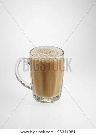 Tea with milk or Teh Tarik in Malaysia