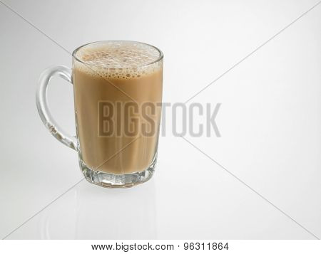 Tea with milk or Teh Tarik in Malaysia