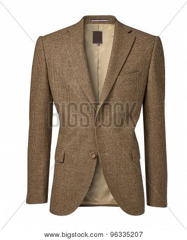 Mens Jacket Isolated On White With Clipping Path
