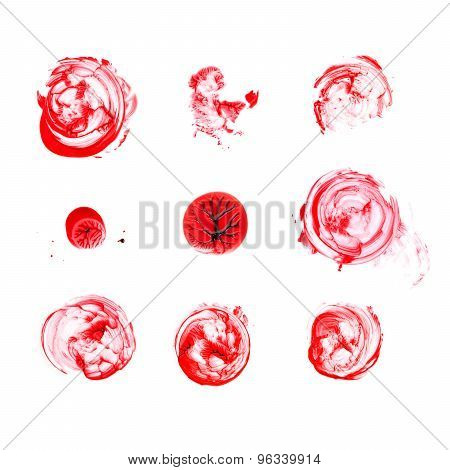 Blood Splatter Isolated.