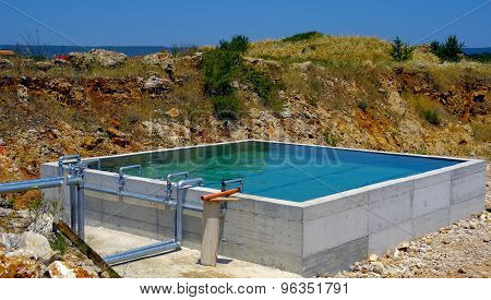 Modern urban wastewater treatment plant