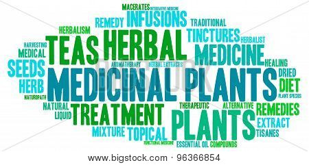 Medicinal Plants Word Cloud