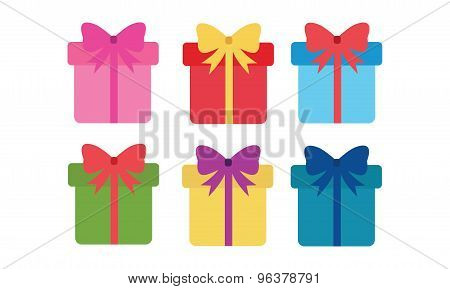 Vector set of gift box