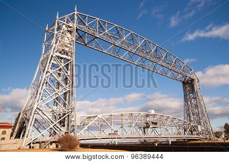 Aerial Lift Bridge Duluth Harbor Lake Superior Minnesota Wisconsin