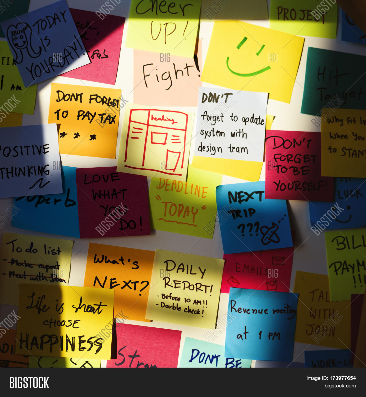 Sticky Note Post Board Image & Photo (Free Trial) | Bigstock