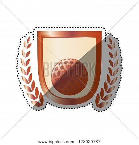 Golf game sport icon vector illustration graphic design