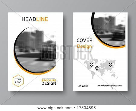 Vector annual report cover brochure design. Flyer layout leaflet template. Presentation template business magazine cover in a4 size
