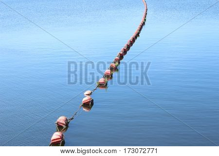 Buoyancy in the sea . copy space