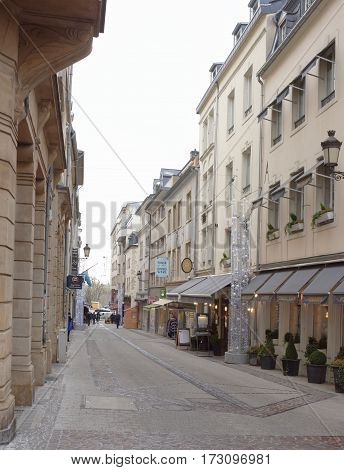 Grand Duchy of Luxembourg Luxembourg- January 032017: Citizens go on his own business outside