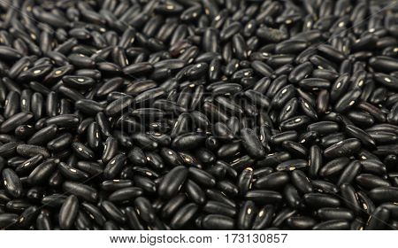 Black Frigole Kidney Beans Close Up Background