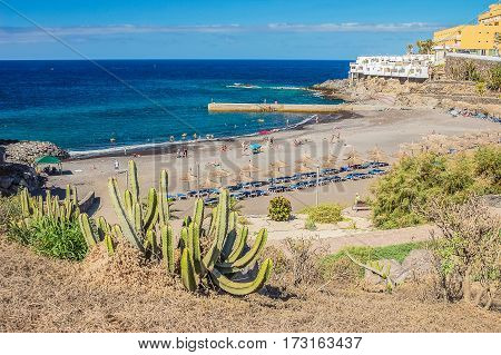 Beautiful beach in Callao Salvaje on Tenerife, Spain