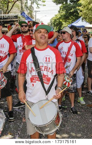 Brazilian Popular Street Carnival With Samba Music