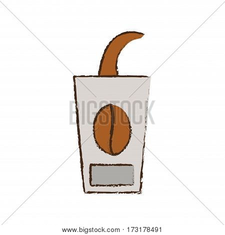 skecth cup coffee to go vector illustration eps 10
