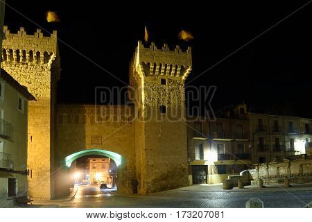 Puerta Baja In Medieval Town Of Daroca, Zaragoza Province, Aragon,spain