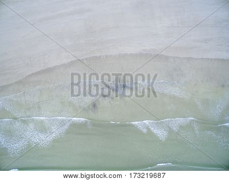 Aerial skyline of the coast by Downings, Ireland