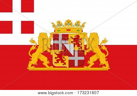 Flag of Utrecht is a province of the Netherlands