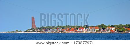 Panorama of Laboe in Schleswig-Holstein in Germany