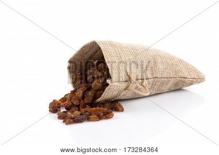Sweet Raisins On White