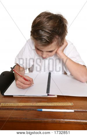 Child Doing Schoolwork