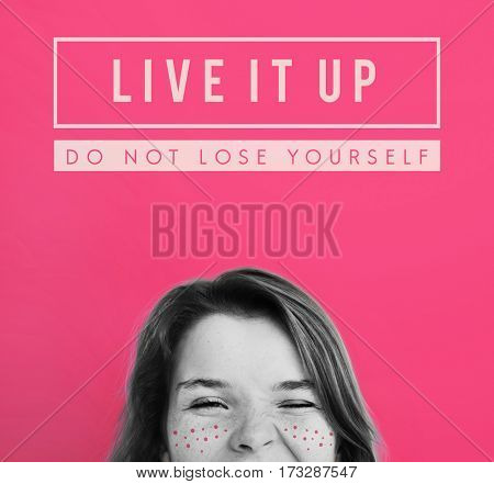 Live It Up Portrait Icon Word 
