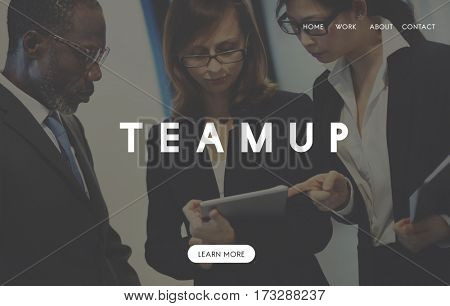 Business Teamwork Teamup Strategy Planning