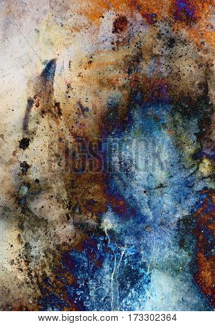 Watercolor abstract background and color spots structure
